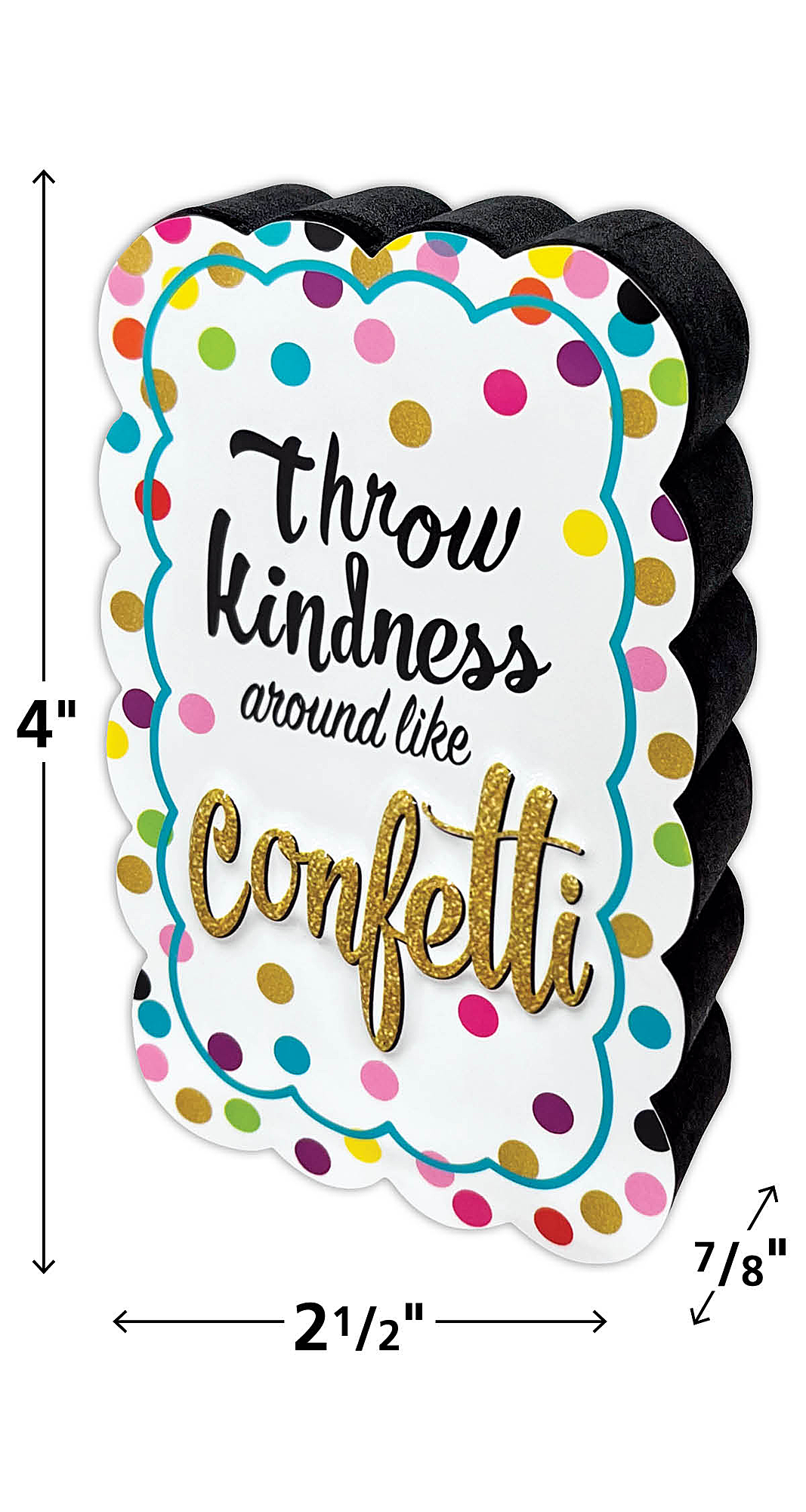 Confetti Magnetic Whiteboard Eraser