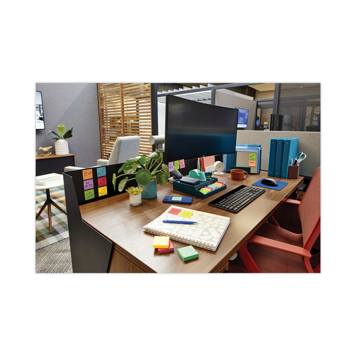 Post-it Super Sticky Notes, Playful Primaries Color Collection, 1 7/8" x 1 7/8", Square, 90 Sheets per Pad, 8 Pads/Pack, 720 Notes Total, Candy Apple Red, Sunnyside, Lucky Green, Blue Paradise