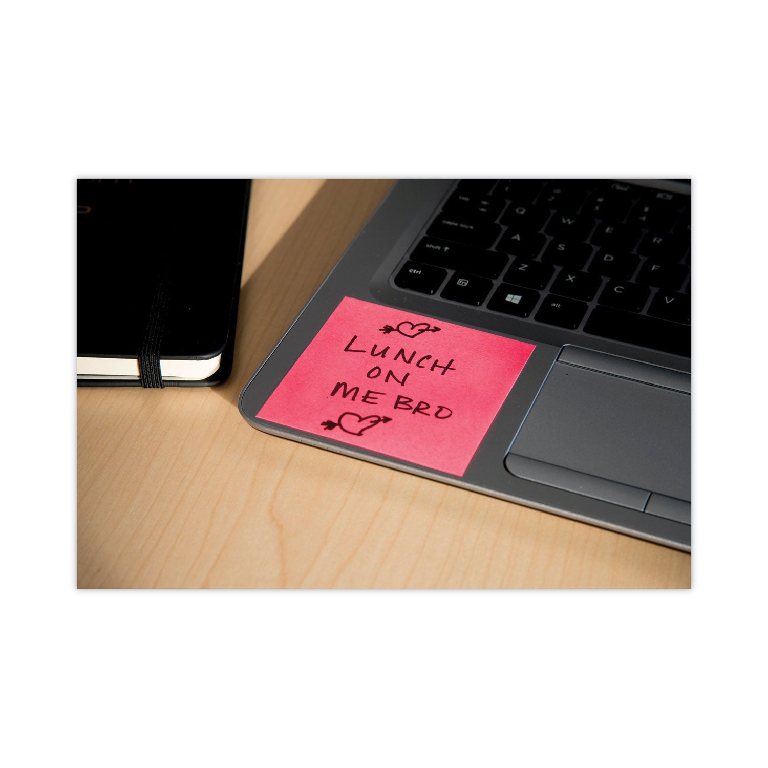 Post-it&reg; Notes - Poptimistic Color Collection - 500 - 3" Flag/Note Width x 3" Flag/Note Length - Square - 100 Sheets per Pad - Unruled - Power Pink, Acid Lime, Aqua Splash, Vital Orange, Guava - Paper - Self-adhesive, Repositionable - 1 Pack