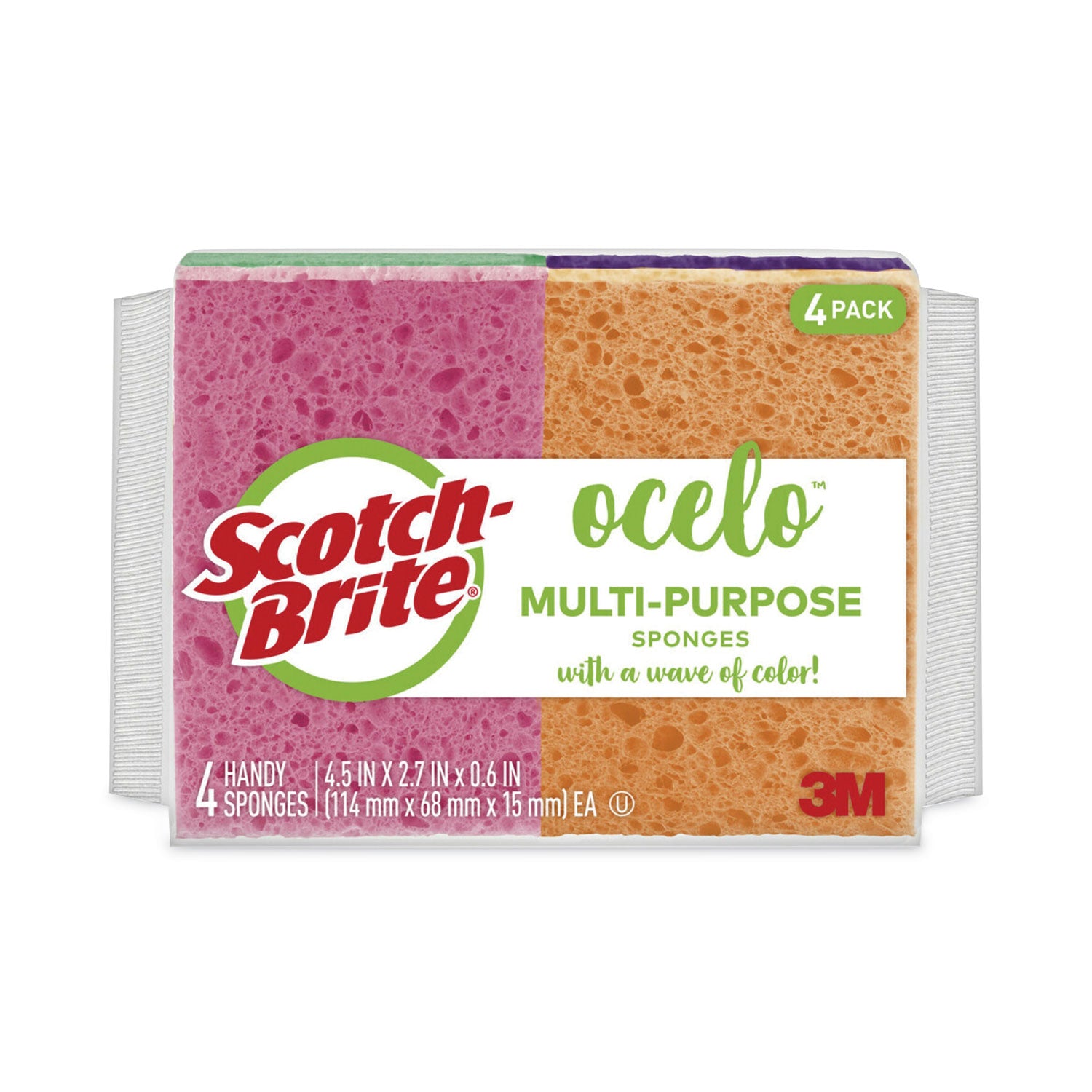 5.8" Height x 4.6" Width x 4.6" Depth - 4 / Pack - Cellulose - Assorted