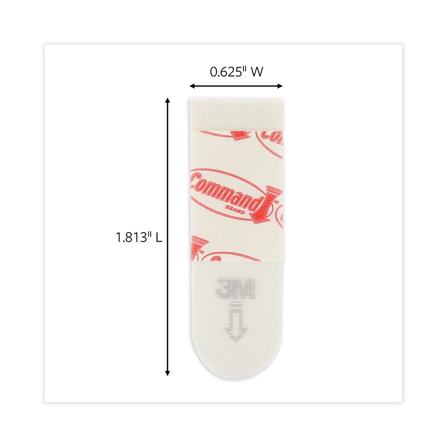 1.75" Length x 0.62" Width x 500 mil Thickness - White - Damage Resistant, Mark Resistant - For Poster, Indoor, Hanging, Smooth Surface, Artwork, Sign, Home, Office, Decorating, Multi Surface - 256 / Pack
