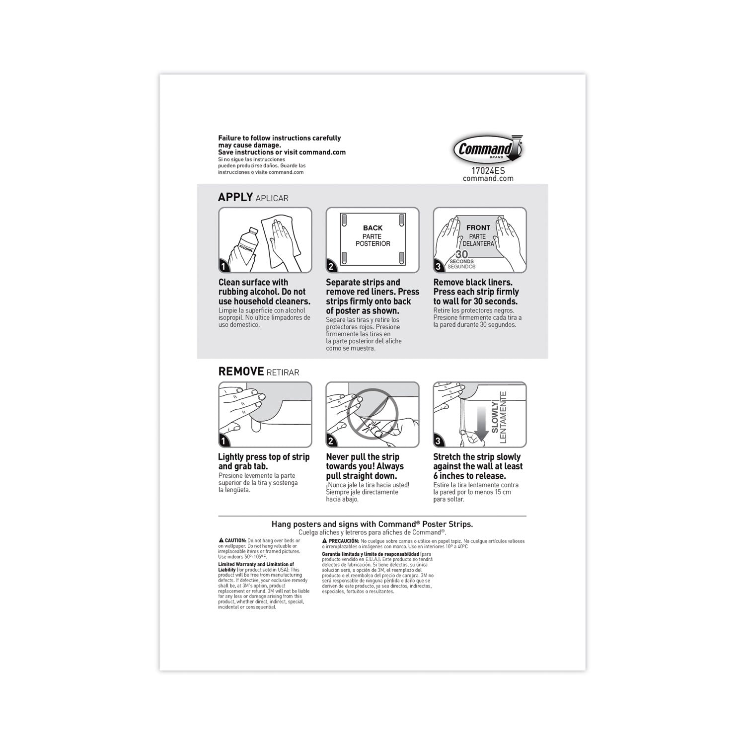 1.75" Length x 0.62" Width x 500 mil Thickness - White - Damage Resistant, Mark Resistant - For Poster, Indoor, Hanging, Smooth Surface, Artwork, Sign, Home, Office, Decorating, Multi Surface - 256 / Pack