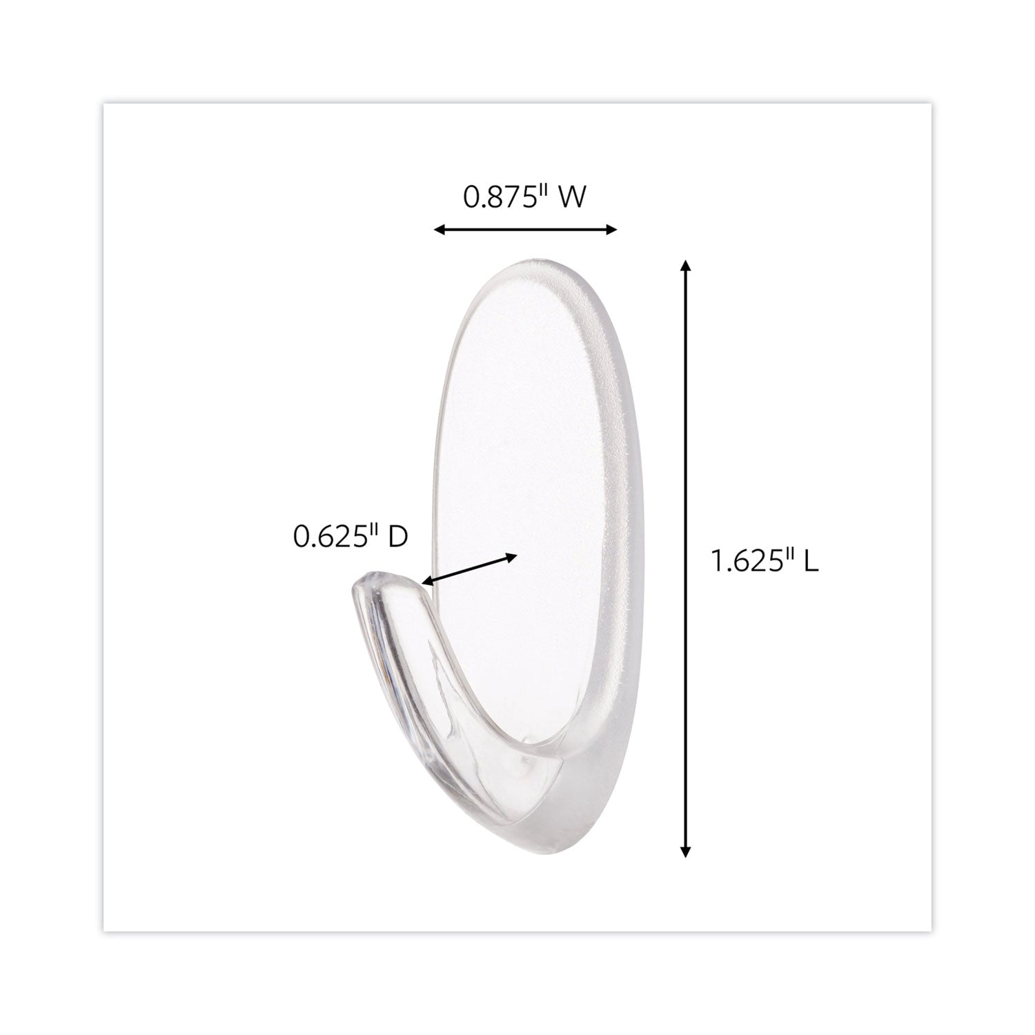 Command Hook Trial Pack, Medium, White, 2 lb Capacity, 50 Hooks per Carton