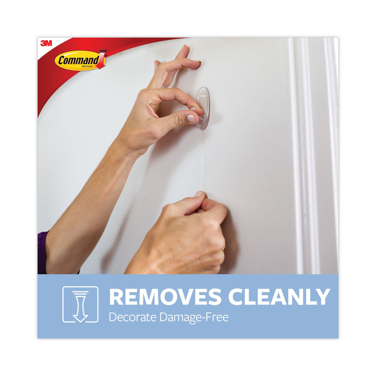 Command Hook Trial Pack, Medium, White, 2 lb Capacity, 50 Hooks per Carton