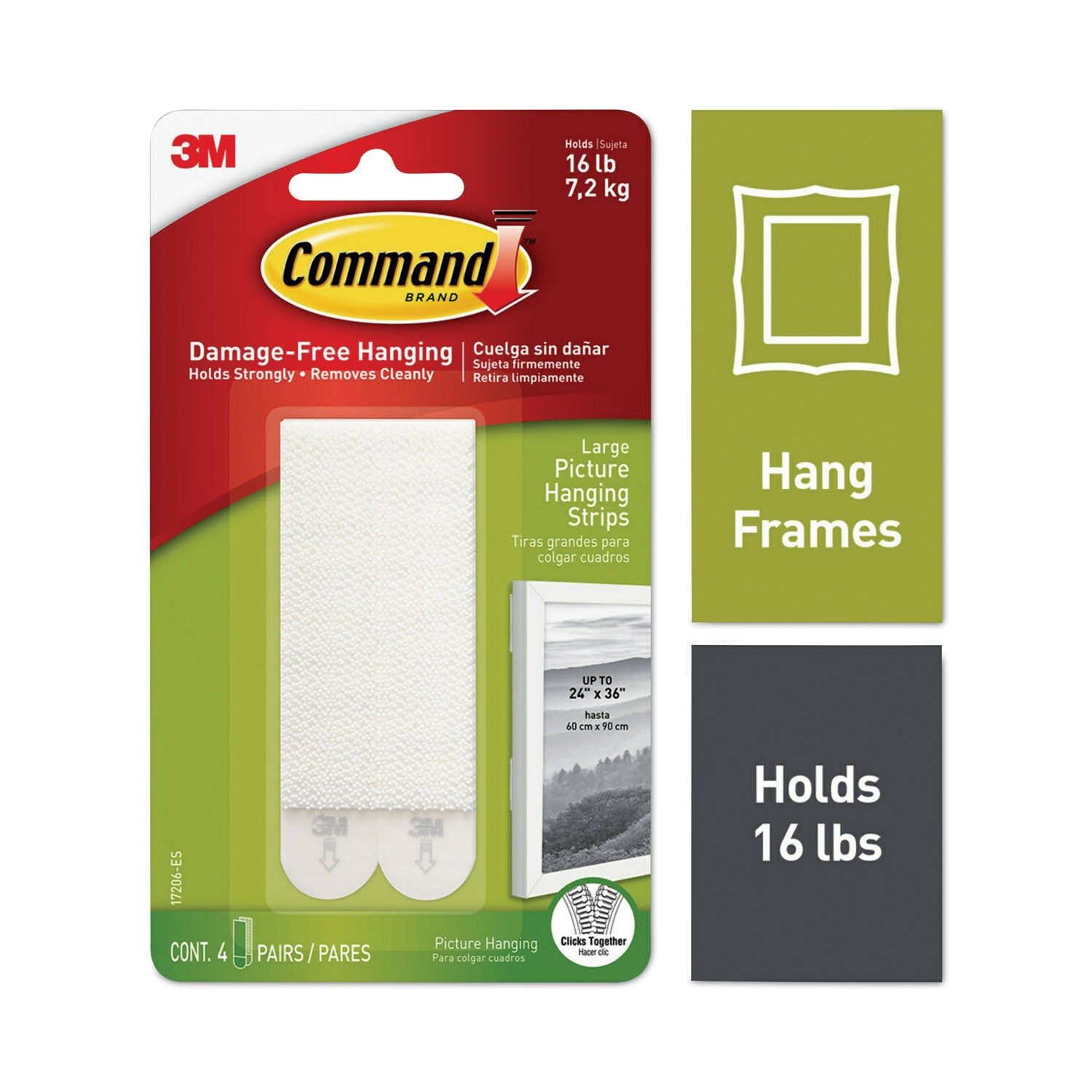 3.62" Length - White - 2/Set - 1 Pack
