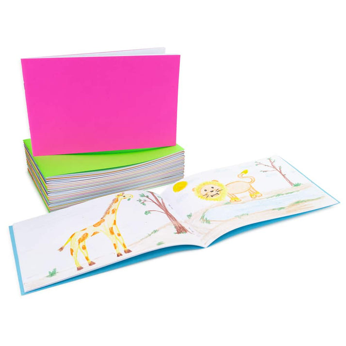 Bright Books, 10 Assorted Colors, 4.25"x5.5" 24 pages