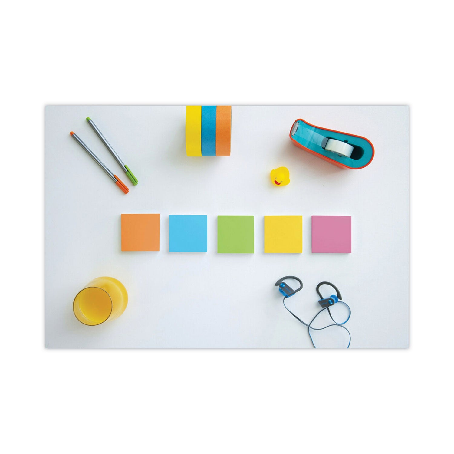 Post-it Super Sticky Notes, Energy Boost Color Collection, 1680 Multicolor Notes, 3" x 3", Square, 70 Sheets per Pad, 1 Pack, Vital Orange, Tropical Pink, Sunnyside, Blue Paradise, Limeade, Self-adhesive, Recyclable