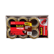 54.60 yd Length x 1.88" Width x 3.1 mil Thickness - 3" Core - Clear - Synthetic Rubber Resin - Dispenser Included - For Sealing, Splicing, Packing - 12 / Pack