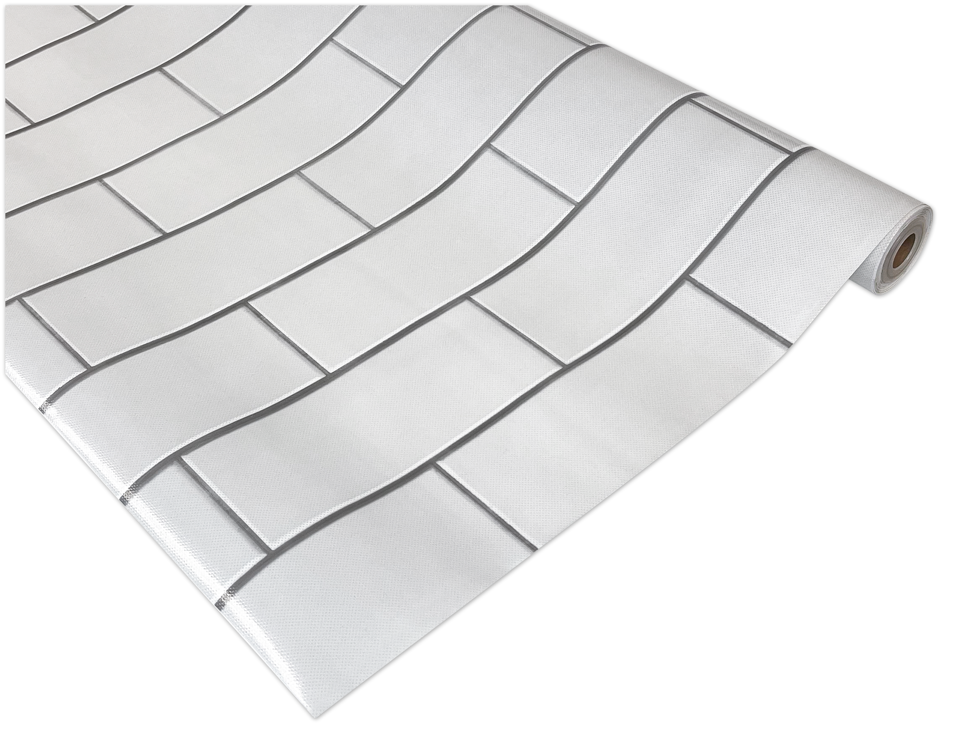 White Subway Tile Better Than Paper® Bulletin Board Roll