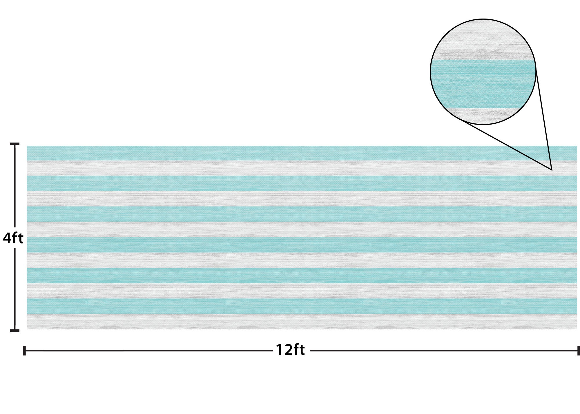 Vintage Blue Stripes Better Than Paper® Bulletin Board Roll