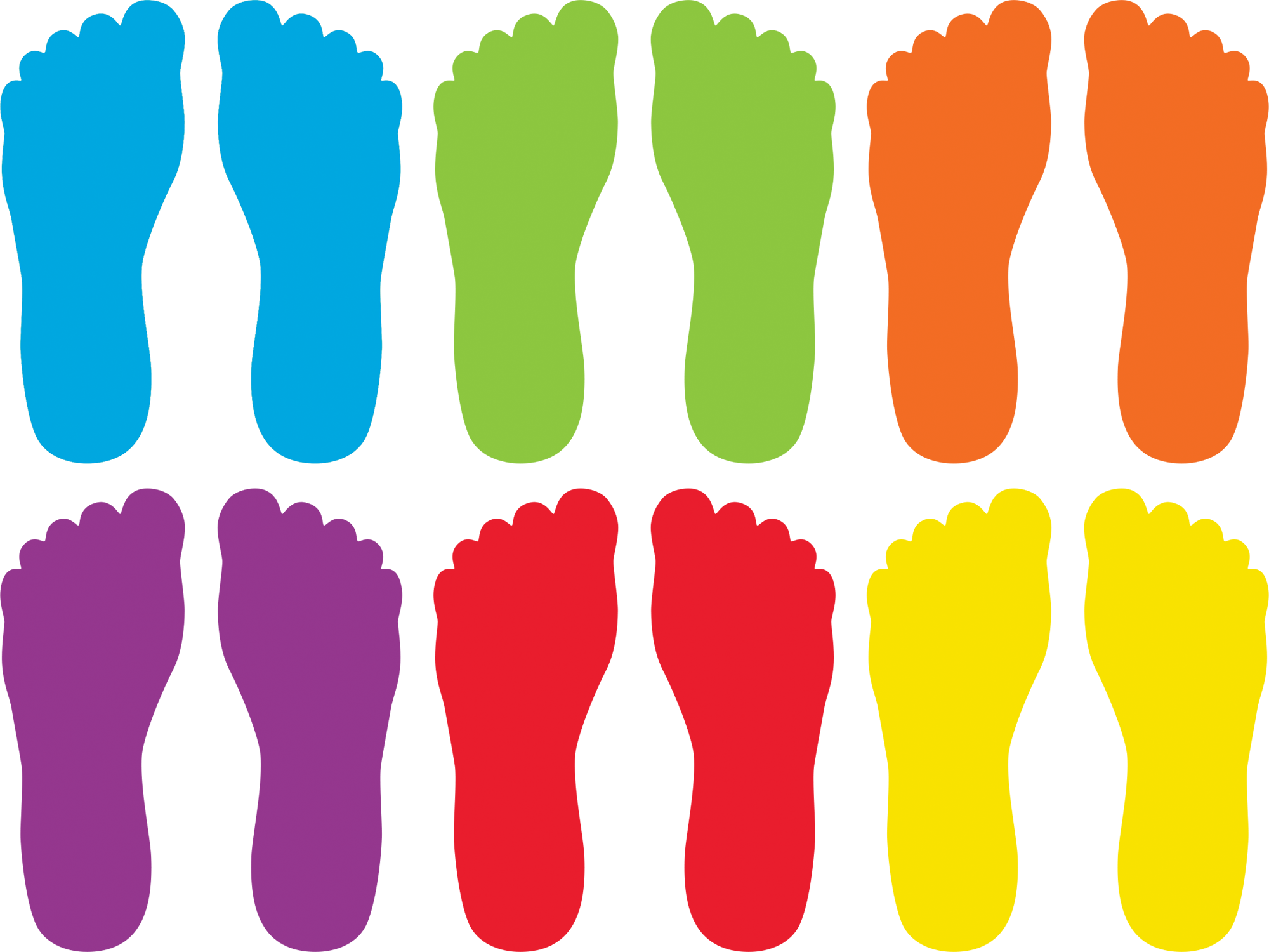 Spot On® Carpet Markers Footprints - 7"