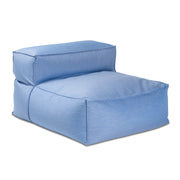 Baya Outdoor Center Seat - Luxurious Oversized European Style Outdoor Soft Seating, Sunbrella Ocean Blue