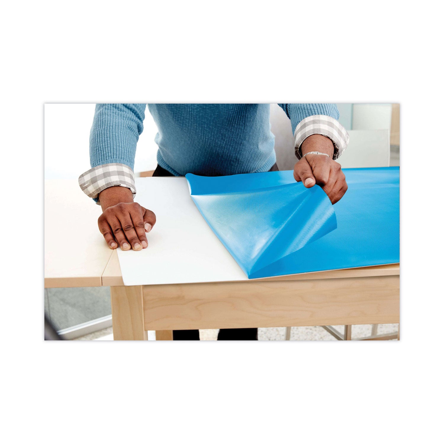 Post-it Self-Stick Dry-Erase Film Surface, White, 36" x 48", Flexible, Stain Resistant, Self-stick, Rectangle, 1 Pack