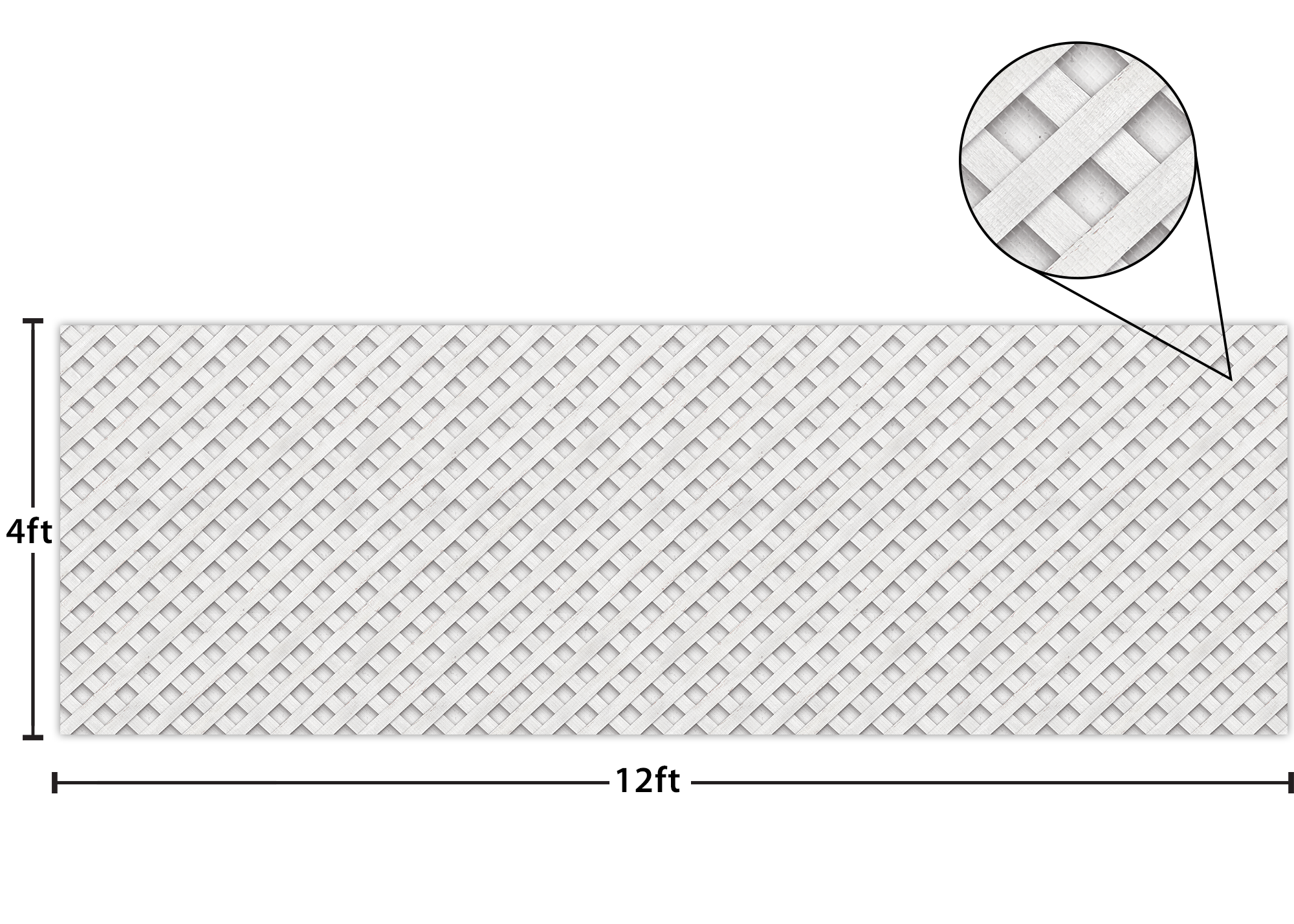 White Trellis Better Than Paper® Bulletin Board Roll