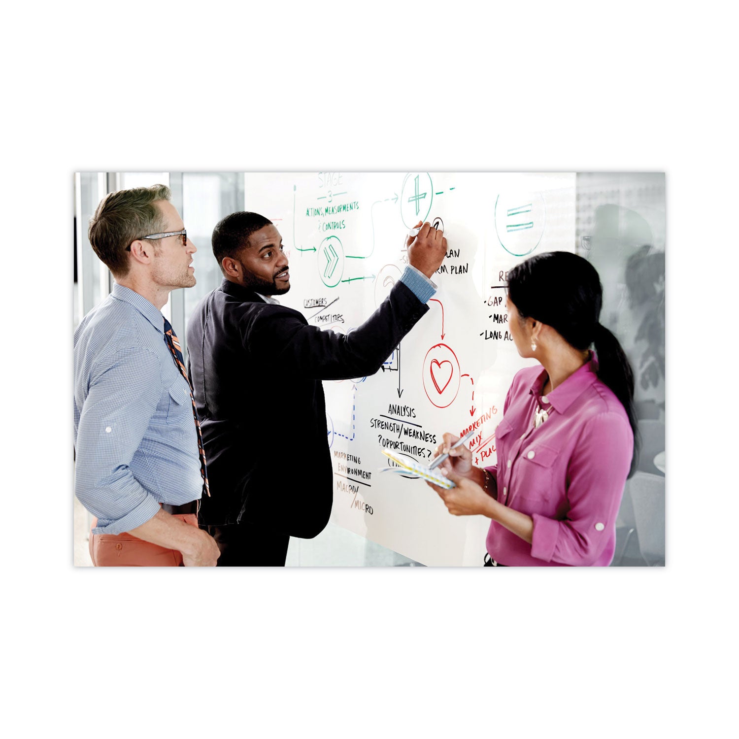 White Surface - 48" (4 ft) Width x 600" (50 ft) Length - White Film - Rectangle - Horizontal/Vertical - Tabletop, Desktop - 1 Each