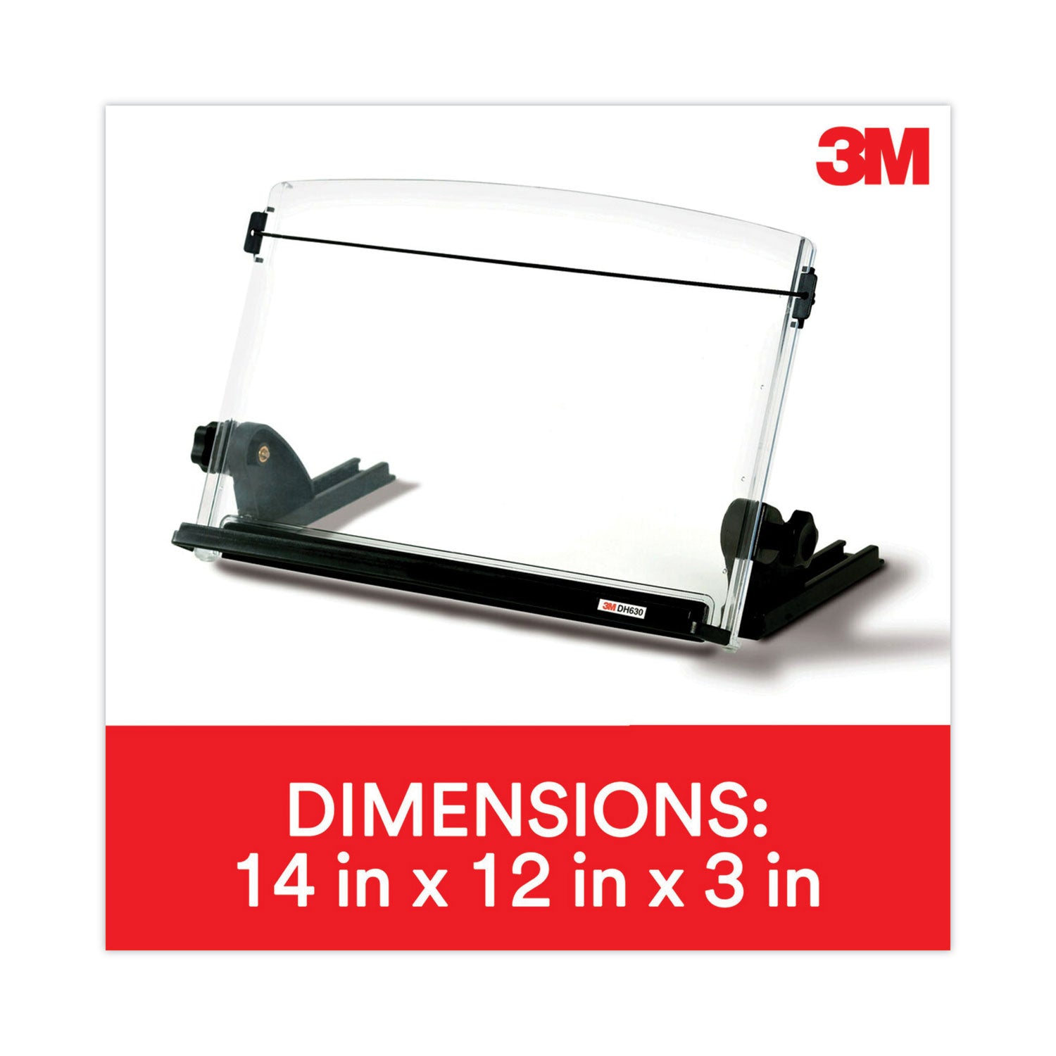 14" Width - Black, Clear