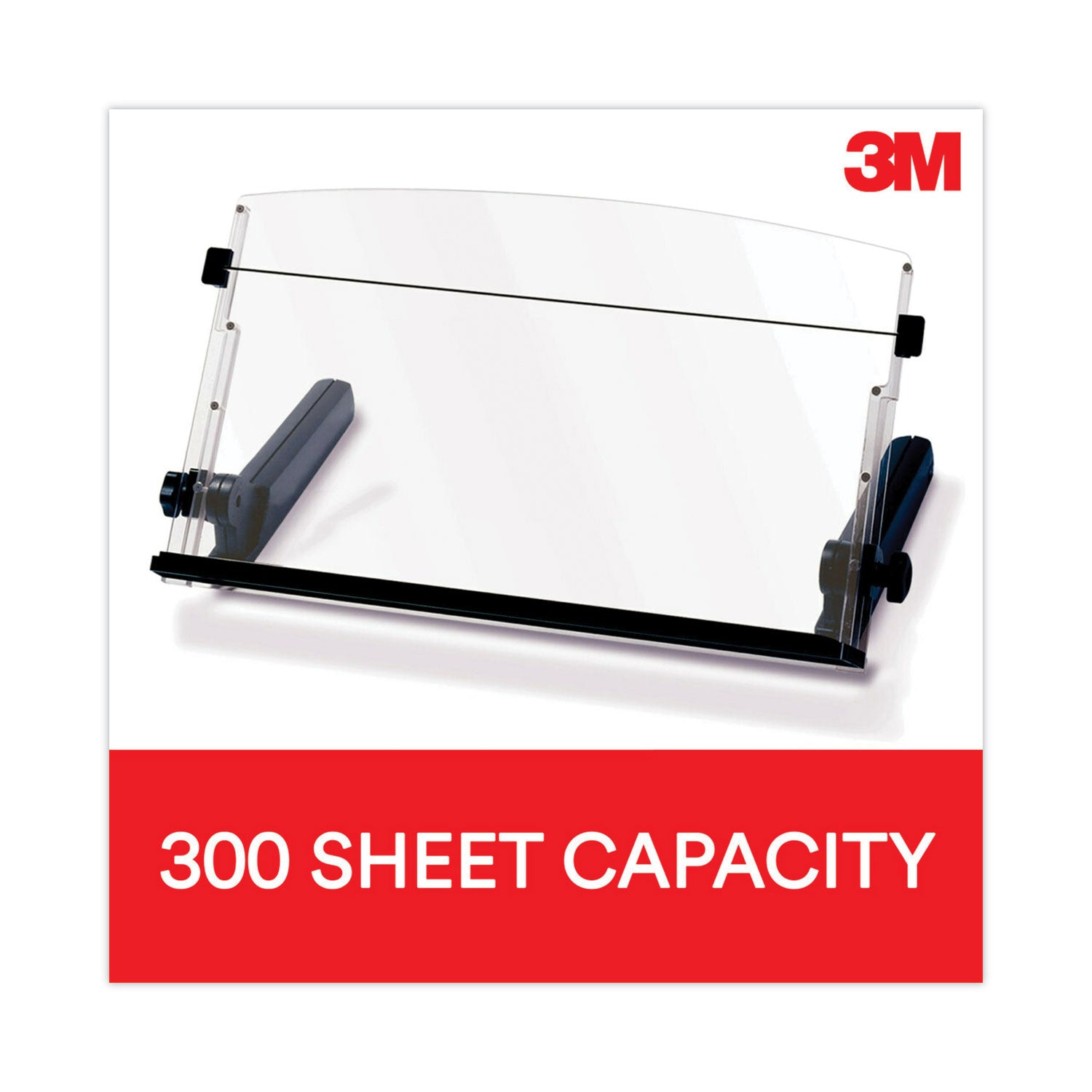4" Height x 18" Width - Black, Clear - Plastic