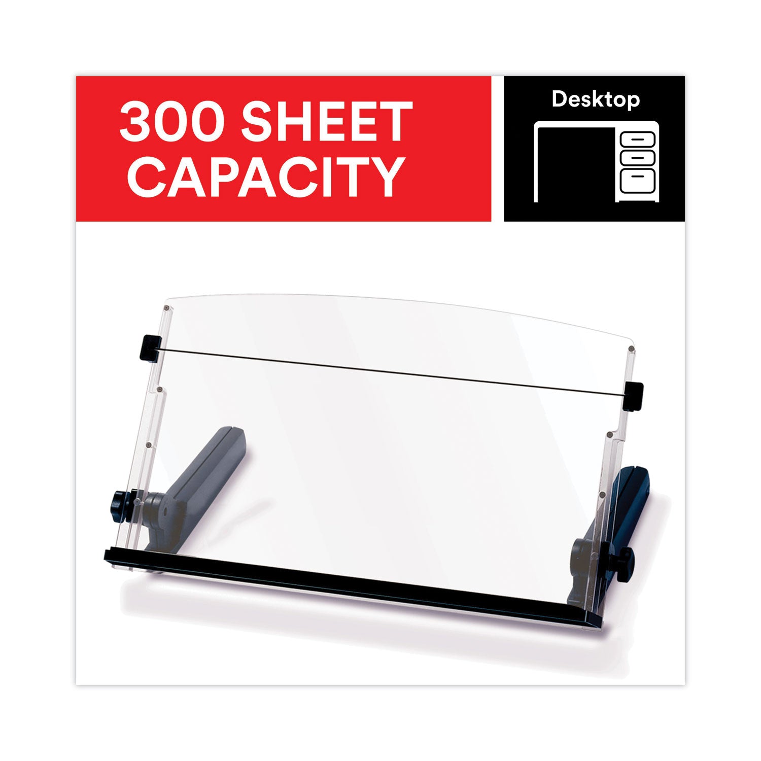 4" Height x 18" Width - Black, Clear - Plastic