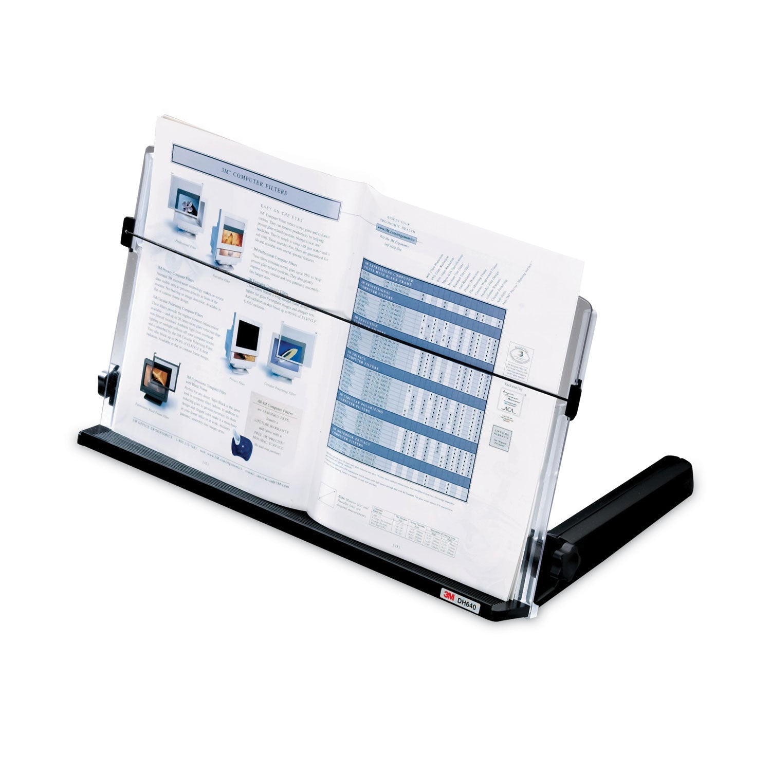 4" Height x 18" Width - Black, Clear - Plastic