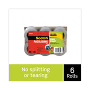 Scotch Sure Start Packaging Tape - 22.20 yd Length x 1.88" Width x 2.6 mil Thickness - 1 1/2" Core - Clear - Synthetic Rubber Resin - 1 Pack