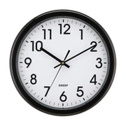 Impecca 12 Inch Quiet Movement Wall Clock - Black