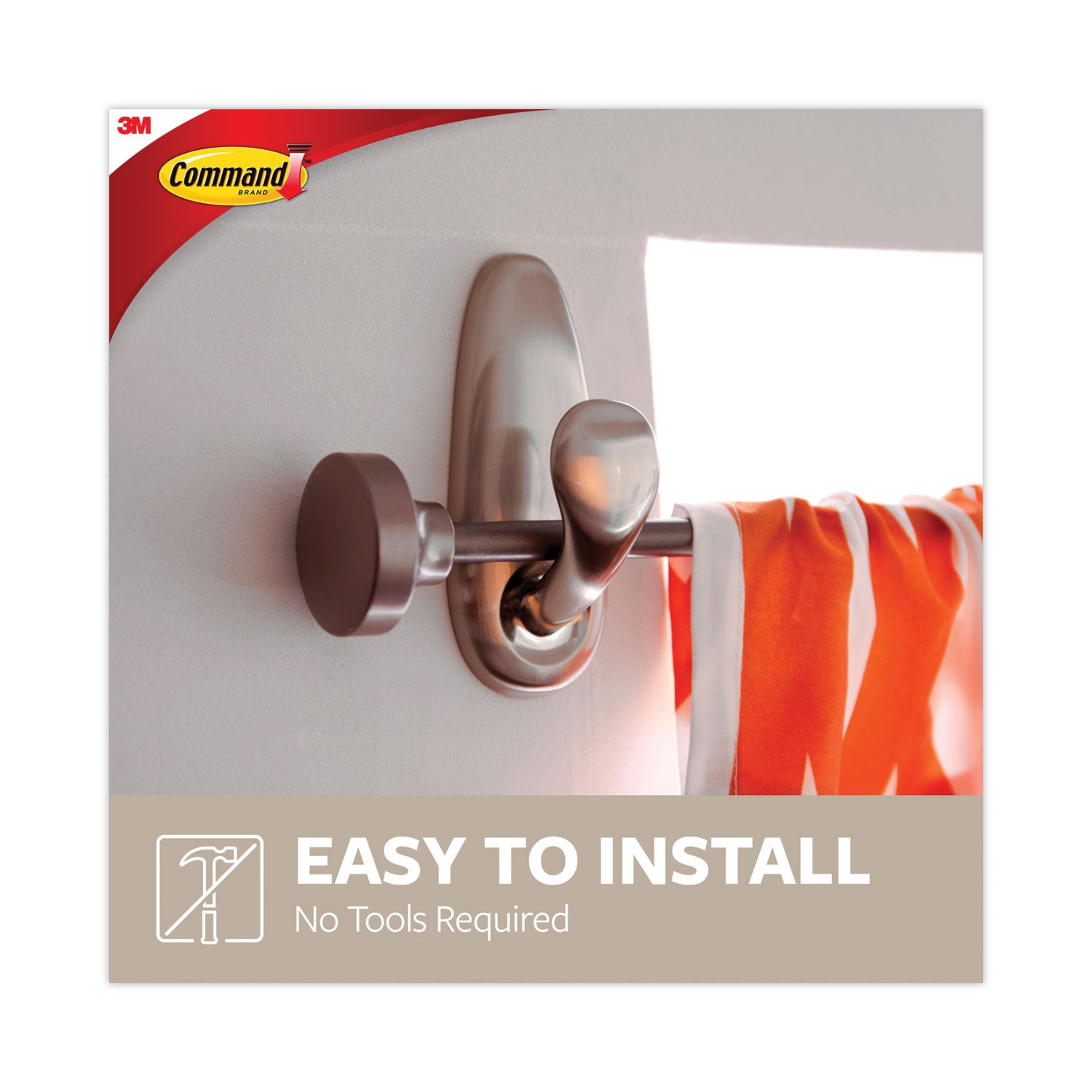 5 lb (2.27 kg) Capacity - for Decoration, Painted Surface, Wood, Tile - Metal - Brushed Nickel - 1 / Pack