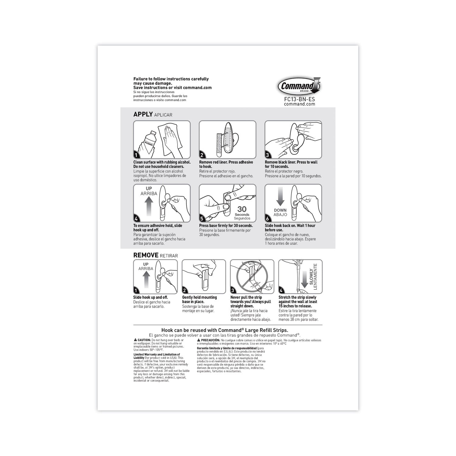5 lb (2.27 kg) Capacity - for Decoration, Painted Surface, Wood, Tile - Metal - Brushed Nickel - 1 / Pack