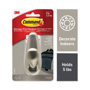 5 lb (2.27 kg) Capacity - for Decoration, Painted Surface, Wood, Tile - Metal - Brushed Nickel - 1 / Pack