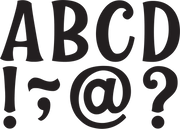 Black Wild Whimsy 3" Magnetic Letters
