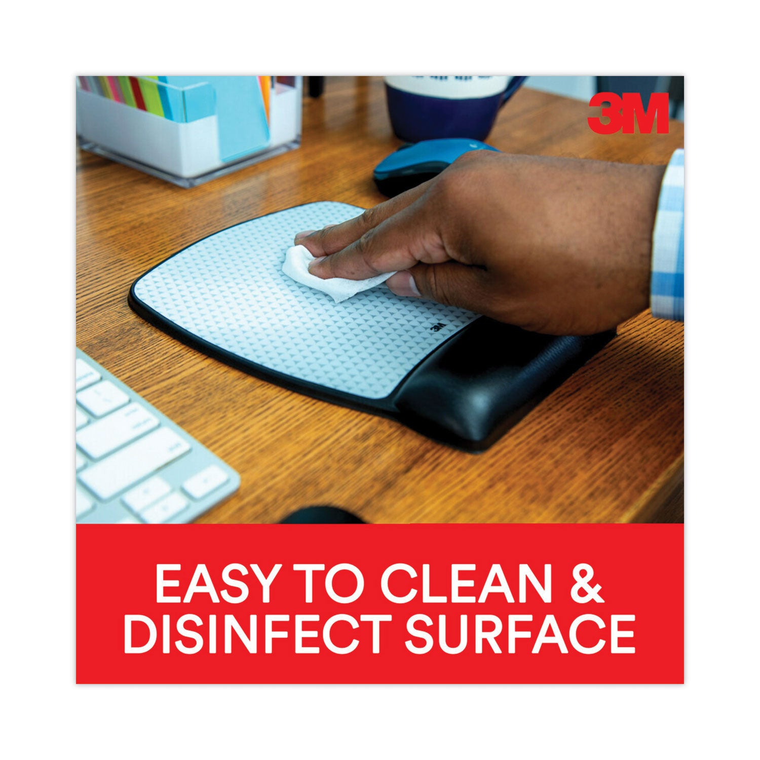3M Gel Mouse Pad - 0.75" Height x 6.75" Width x 8.50" Depth - Black - Gel - 1 Each