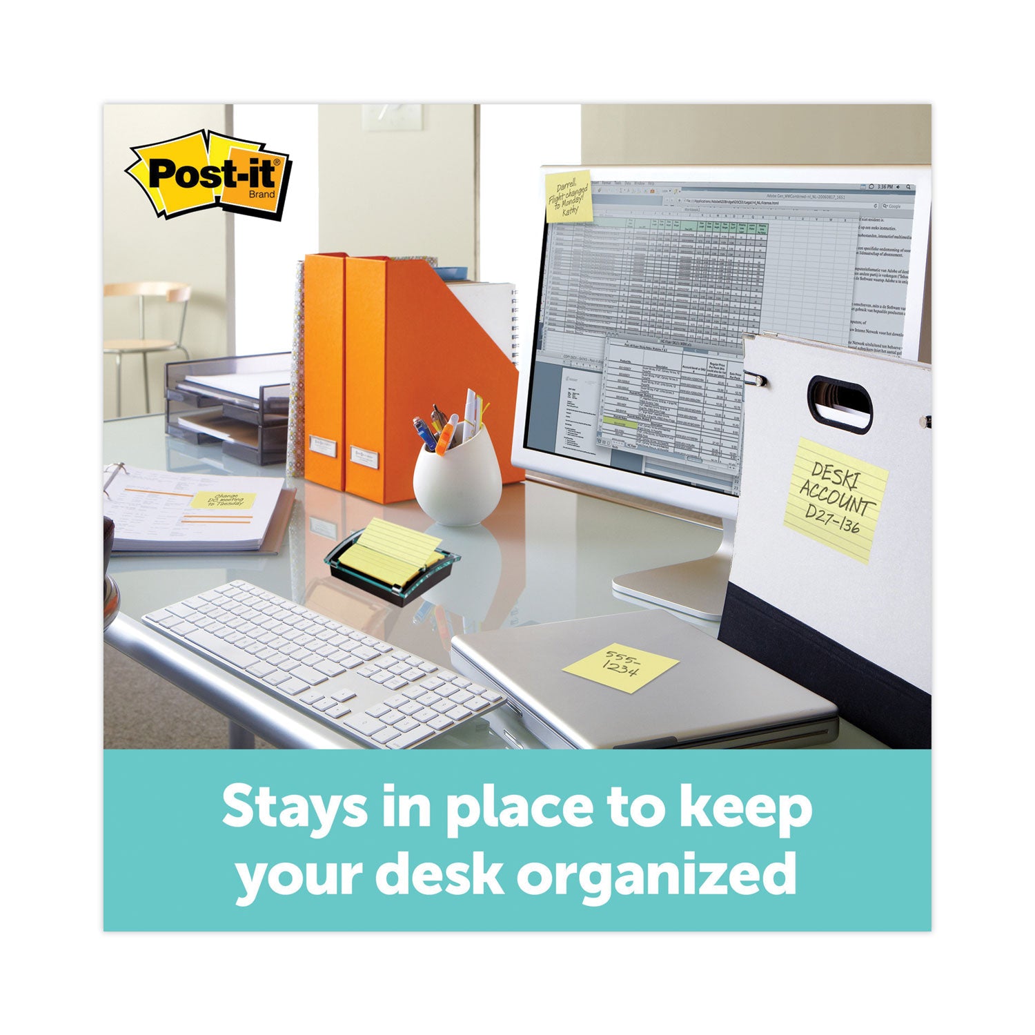 Post-it&reg; Pop-up Notes - 100 - 3" Flag/Note Width x 3" Flag/Note Length - Square - 100 Sheets per Pad - Unruled - Canary Yellow - Paper - Self-adhesive, Repositionable - 1 Pad