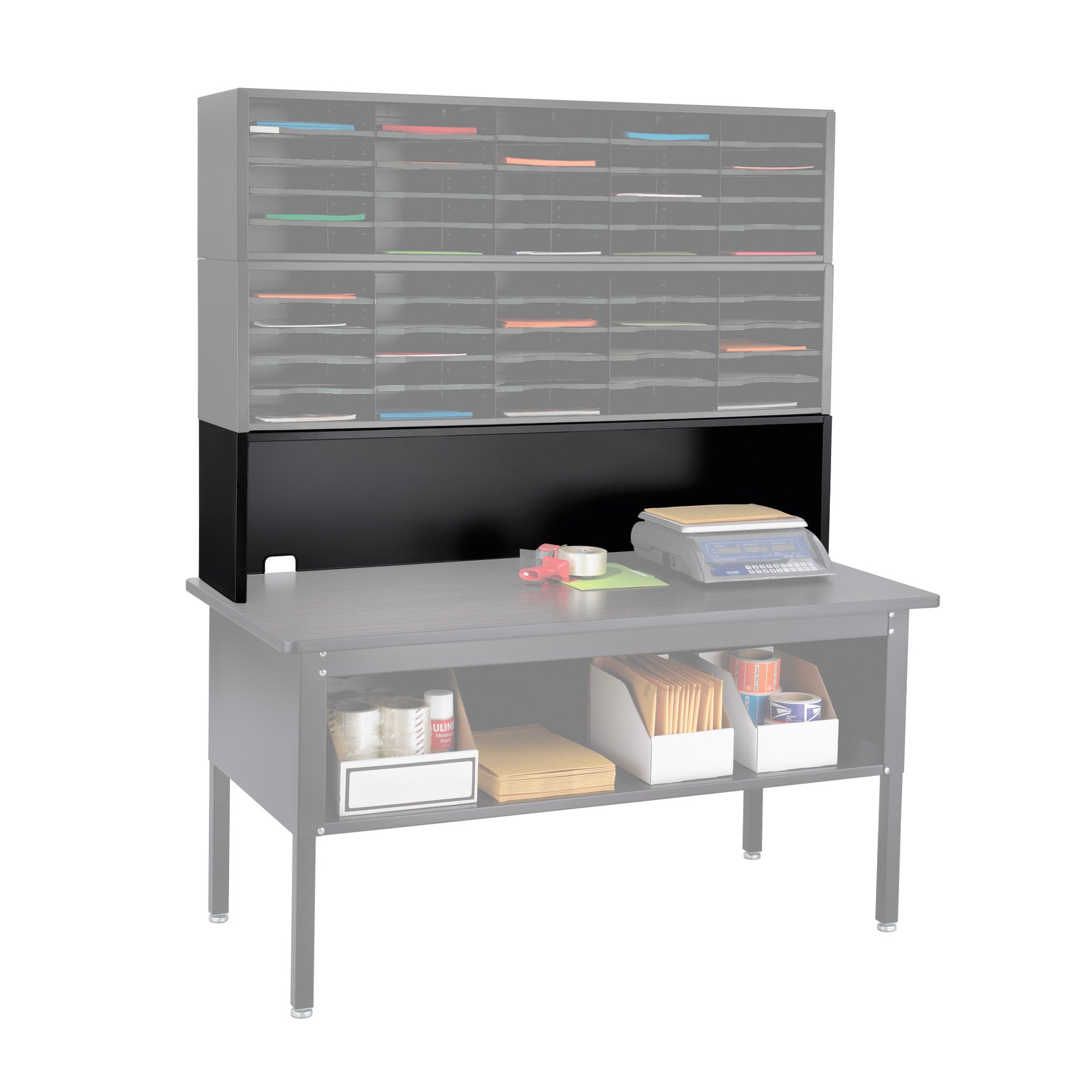 Riser Mail Sorter Blk