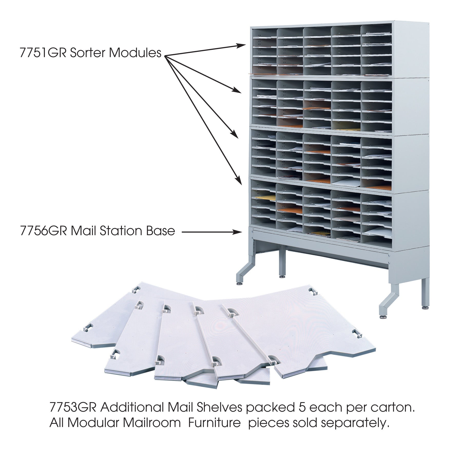 Shelf Optional Mail 5 Pack
