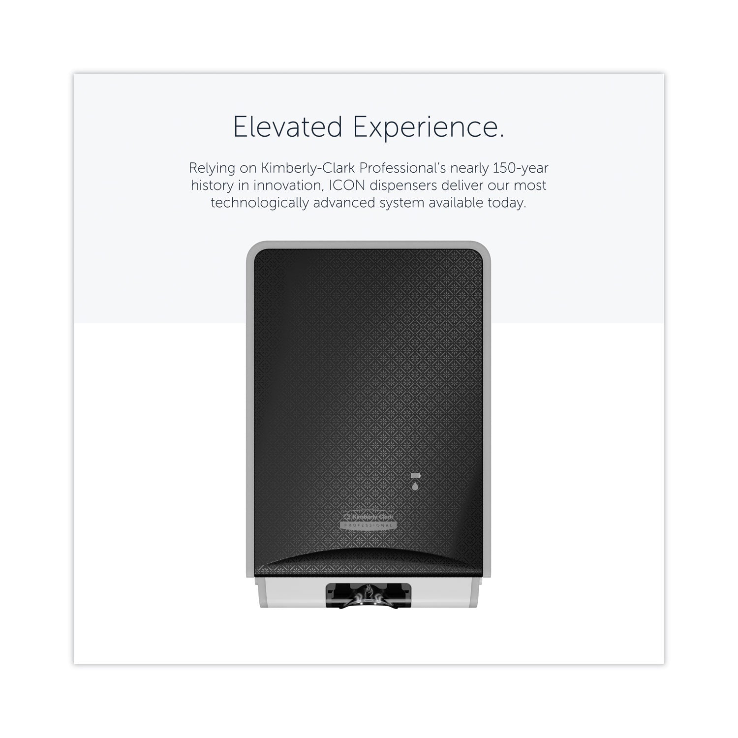 Kimberly-Clark Professional ICON Electronic Skin Care Dispenser - Automatic - Touch-free, Hygienic, Refillable, Key Lock, Push Button, Locking Mechanism - Black Mosaic - 1 Each