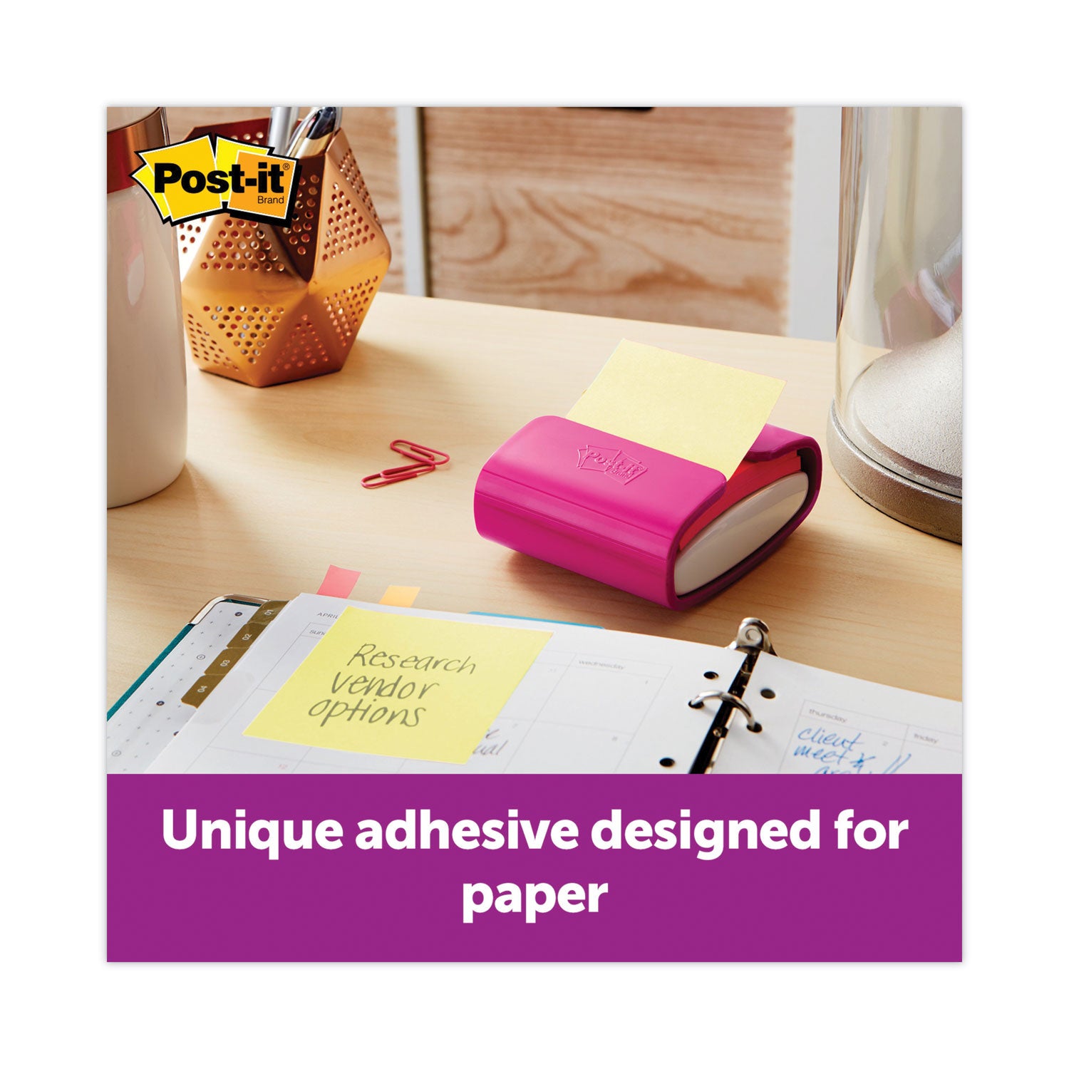 2400 - 3" Flag/Note Width x 3" Flag/Note Length - Square - 100 Sheets per Pad - Unruled - Canary Yellow - Paper - Self-adhesive, Repositionable - 24 / Pack