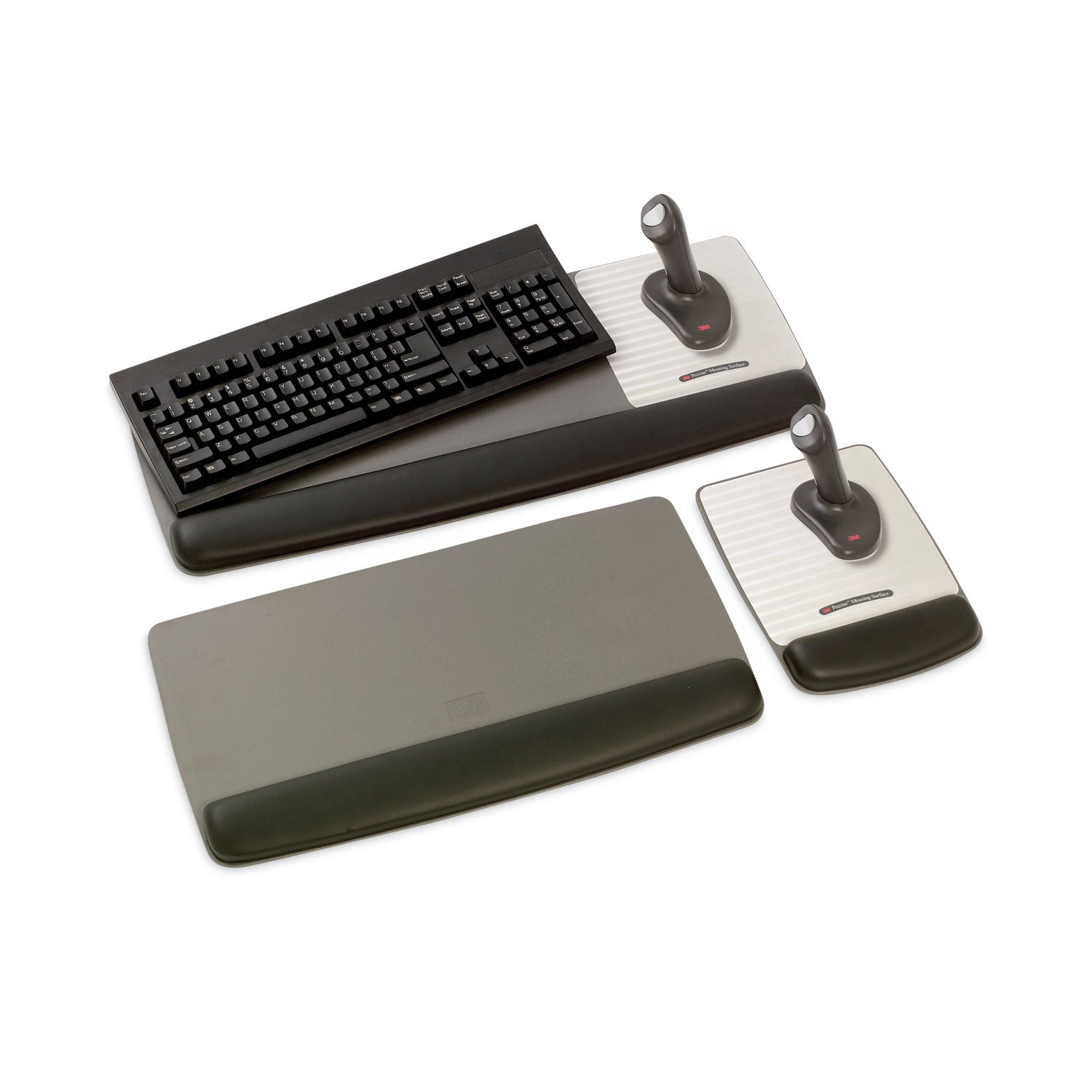 1" Height x 19.58" Width x 10.62" Depth - Black - Gel, Leatherette - 1 Each