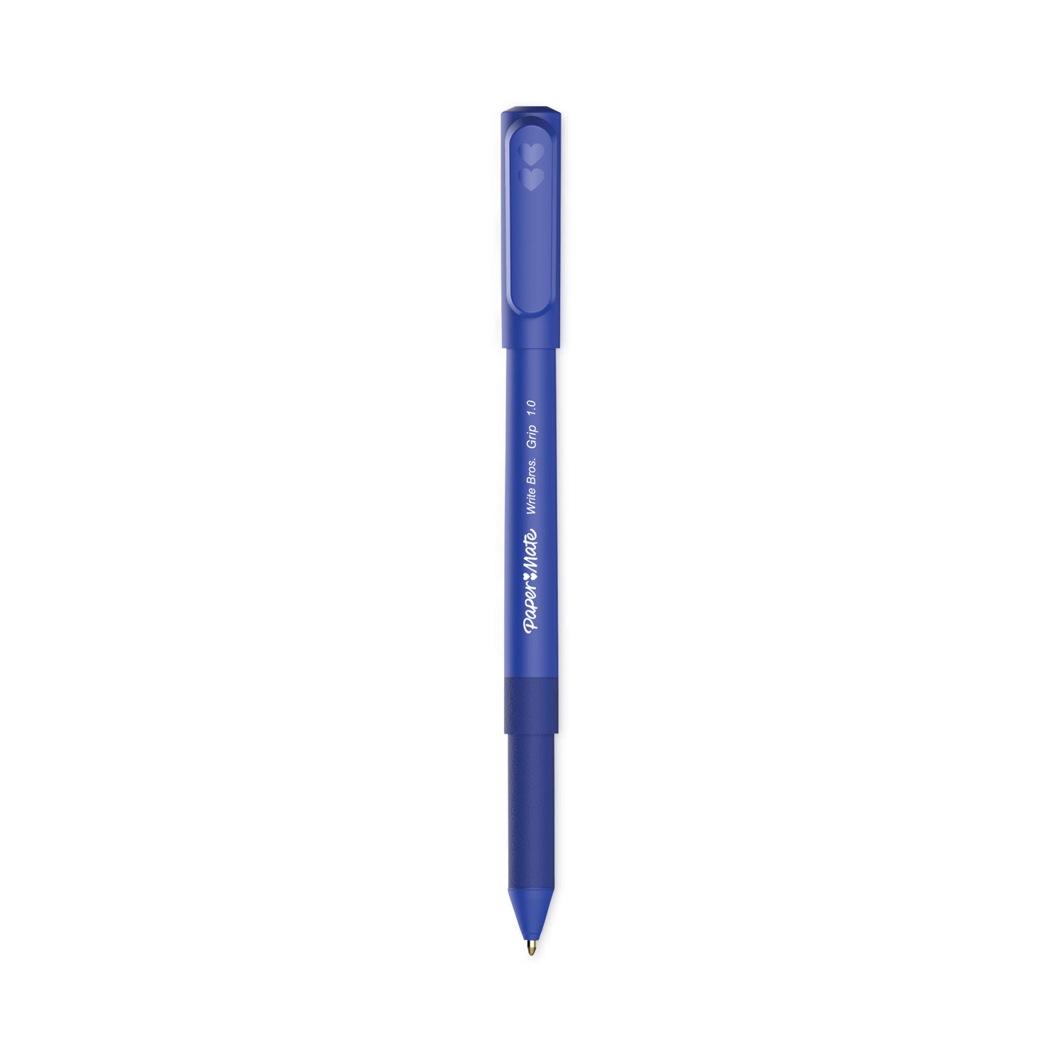 Paper Mate Write Bros. 1.0mm Ballpoint Pen - 1 mm Pen Point - Blue Ink - Blue Barrel - 1 Dozen