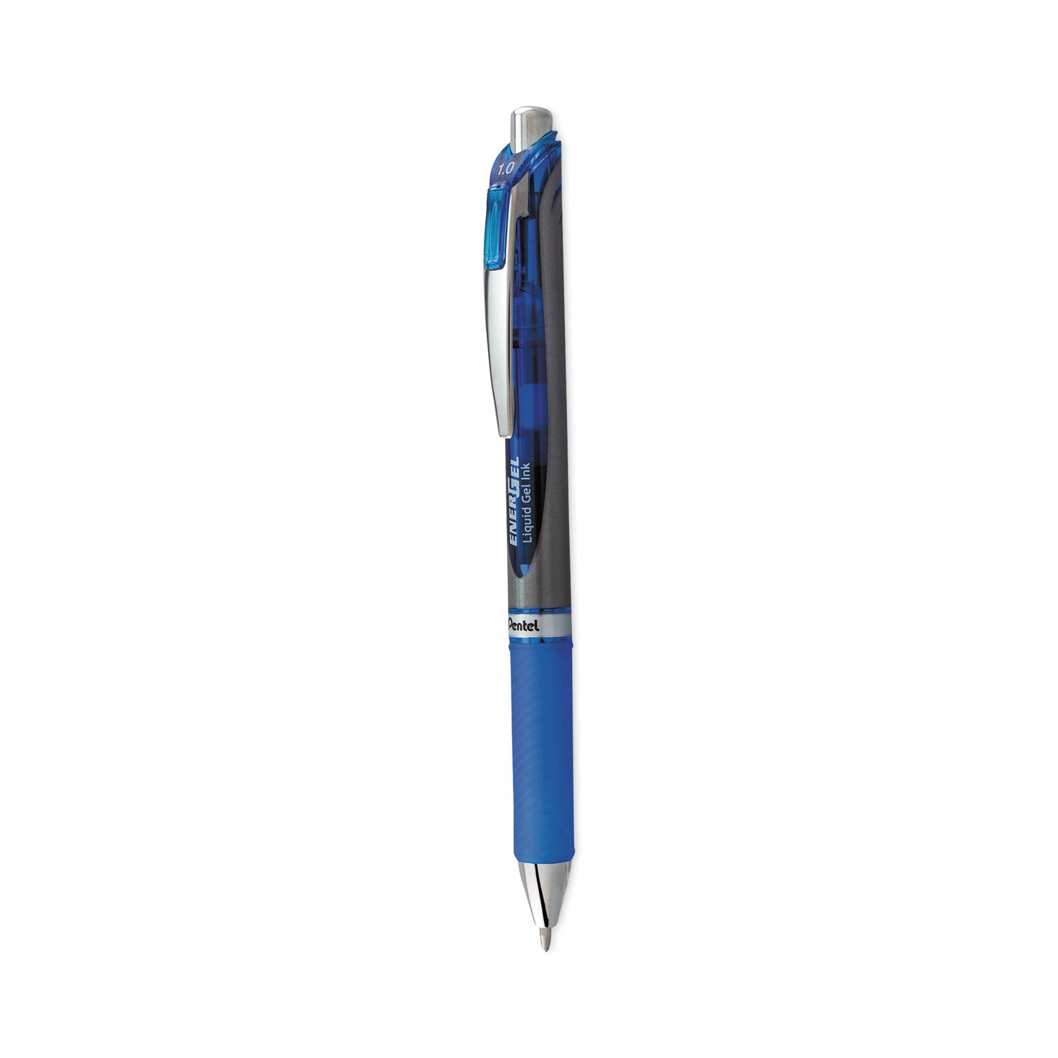 Pentel Deluxe RTX Retractable Pens - 1 mm Pen Point - Refillable - Retractable - Blue Ink - Gel-based - 1 Each