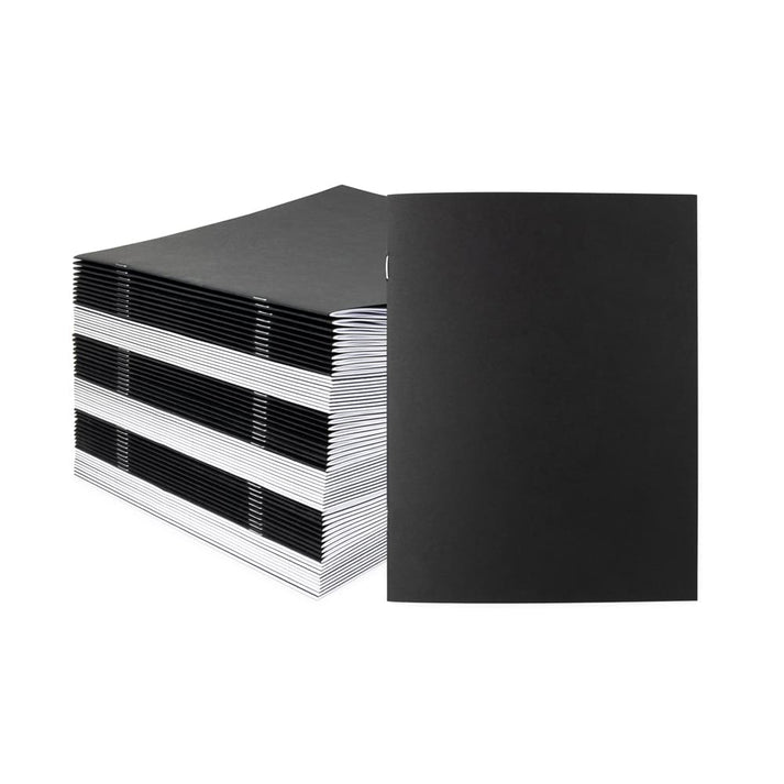 Blank Black Books - 5.5"x8.5", 50 Books