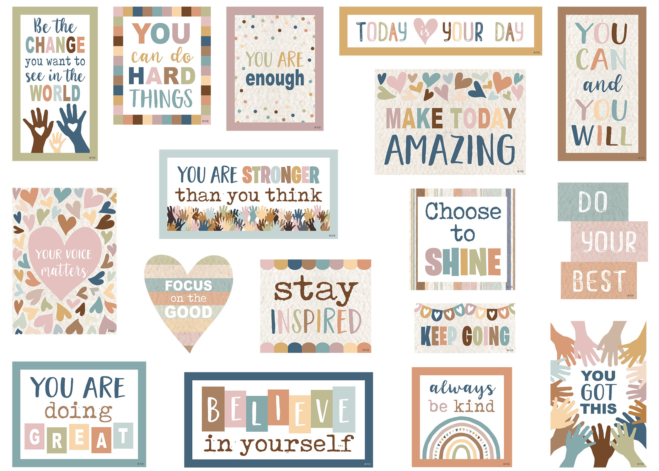 Everyone is Welcome Magnetic Positive Sayings