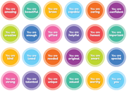 Colorful Magnetic Positive Affirmations