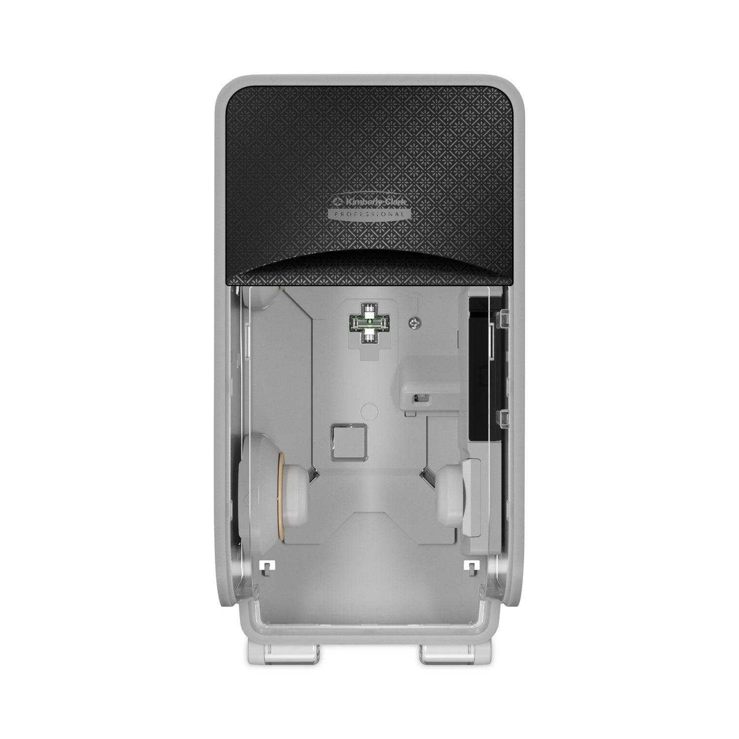 Kimberly-Clark Professional ICON Standard Roll Vertical Toilet Paper Dispenser - Coreless - 2 x Roll - Black Mosaic - Refillable, Key Lock - 1 Each