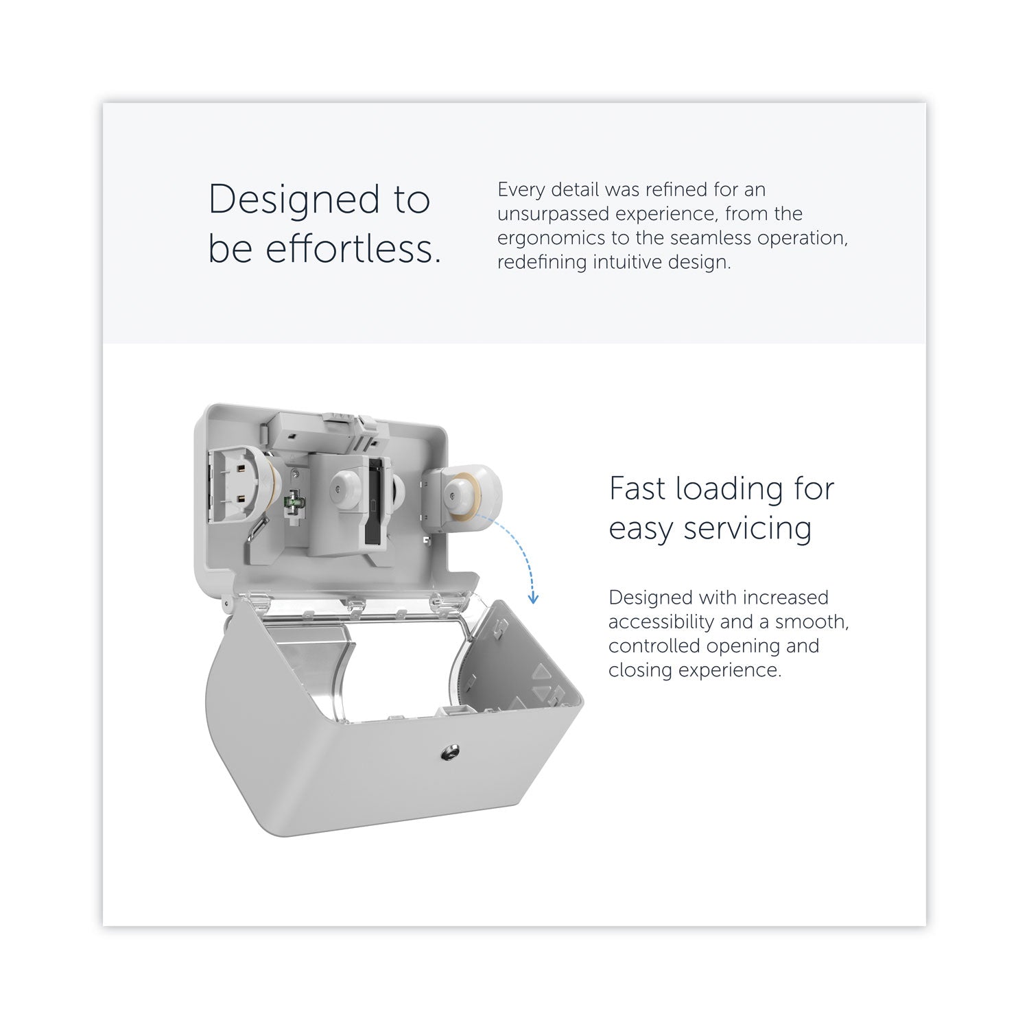 Kimberly-Clark Professional ICON Standard Roll Horizontal Toilet Paper Dispenser - Coreless - 2 x Roll - White Mosaic - Refillable, Key Lock - 1 Each