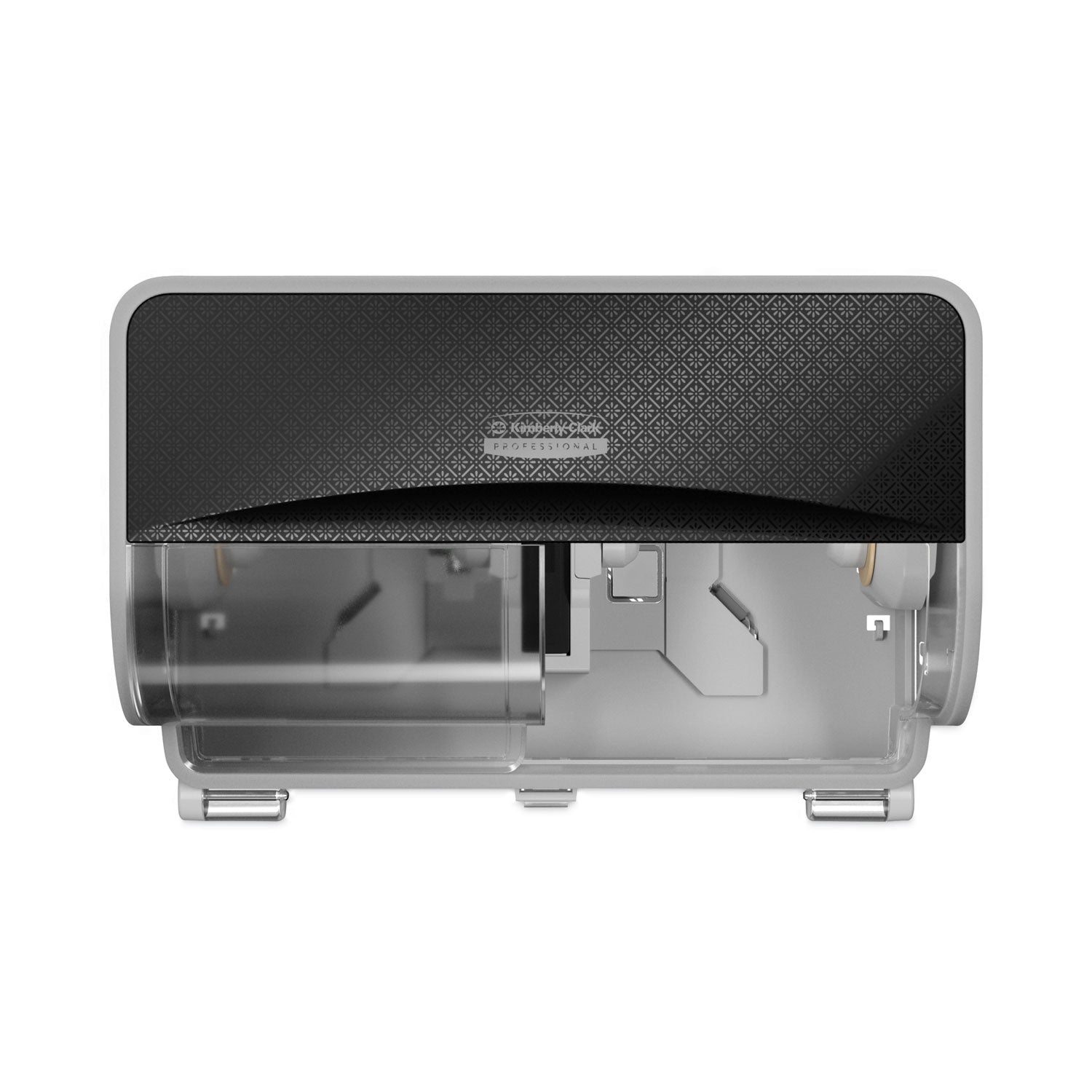 Kimberly-Clark Professional ICON Standard Roll Horizontal Toilet Paper Dispenser - Coreless - 2 x Roll - Black Mosaic - Refillable, Key Lock - 1 Each