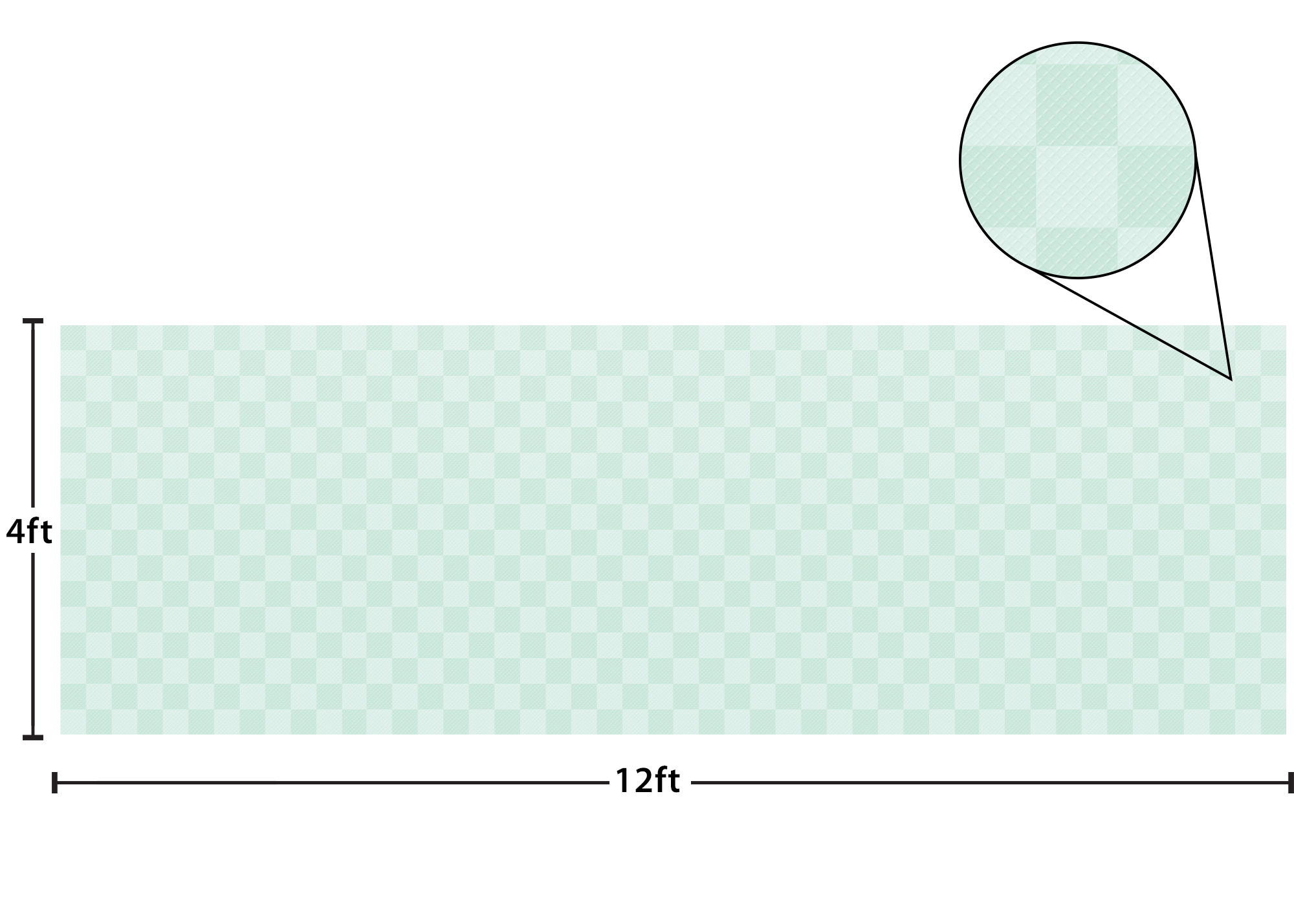 Green Checkers Better Than Paper® Bulletin Board Roll