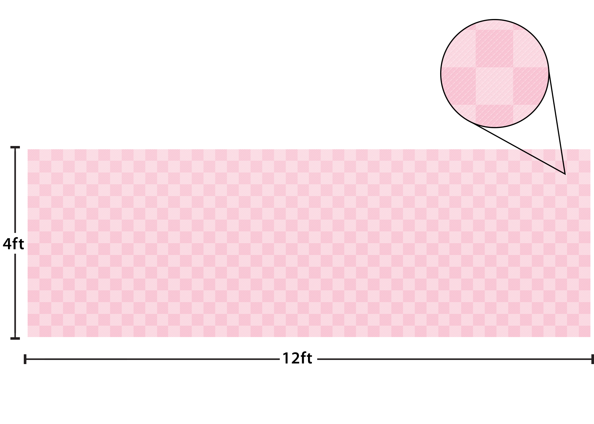 Pink Checkers Better Than Paper® Bulletin Board Roll