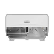 Kimberly-Clark Professional ICON Standard Roll Horizontal Toilet Paper Dispenser - Coreless - 2 x Roll - White Mosaic - Refillable, Key Lock - 1 Each