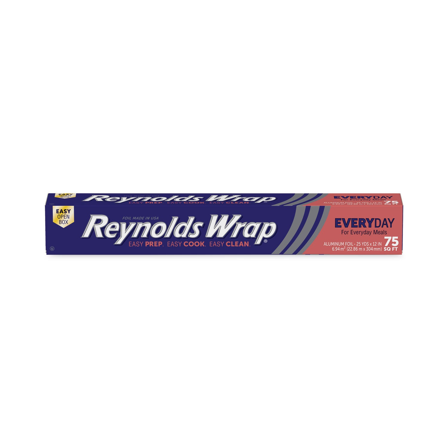 Reynolds Wrap Standard Aluminum Foil - 12" Width x 75 ft Length - Moisture Proof, Grease Proof, Odor Proof, Durable, Heat Resistant, Cold Resistant, Molded - Aluminum - Silver - 1 Each