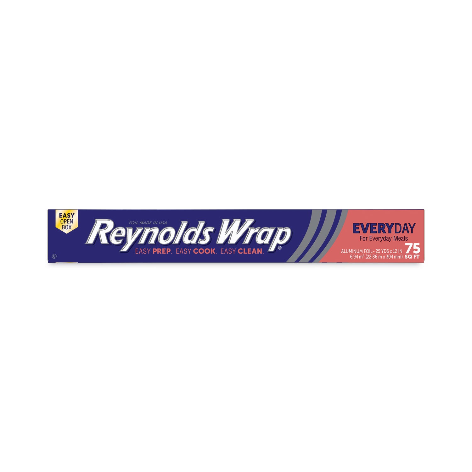 Reynolds Wrap Standard Aluminum Foil - 12" Width x 75 ft Length - Moisture Proof, Grease Proof, Odor Proof, Durable, Heat Resistant, Cold Resistant, Molded - Aluminum - Silver - 1 Each