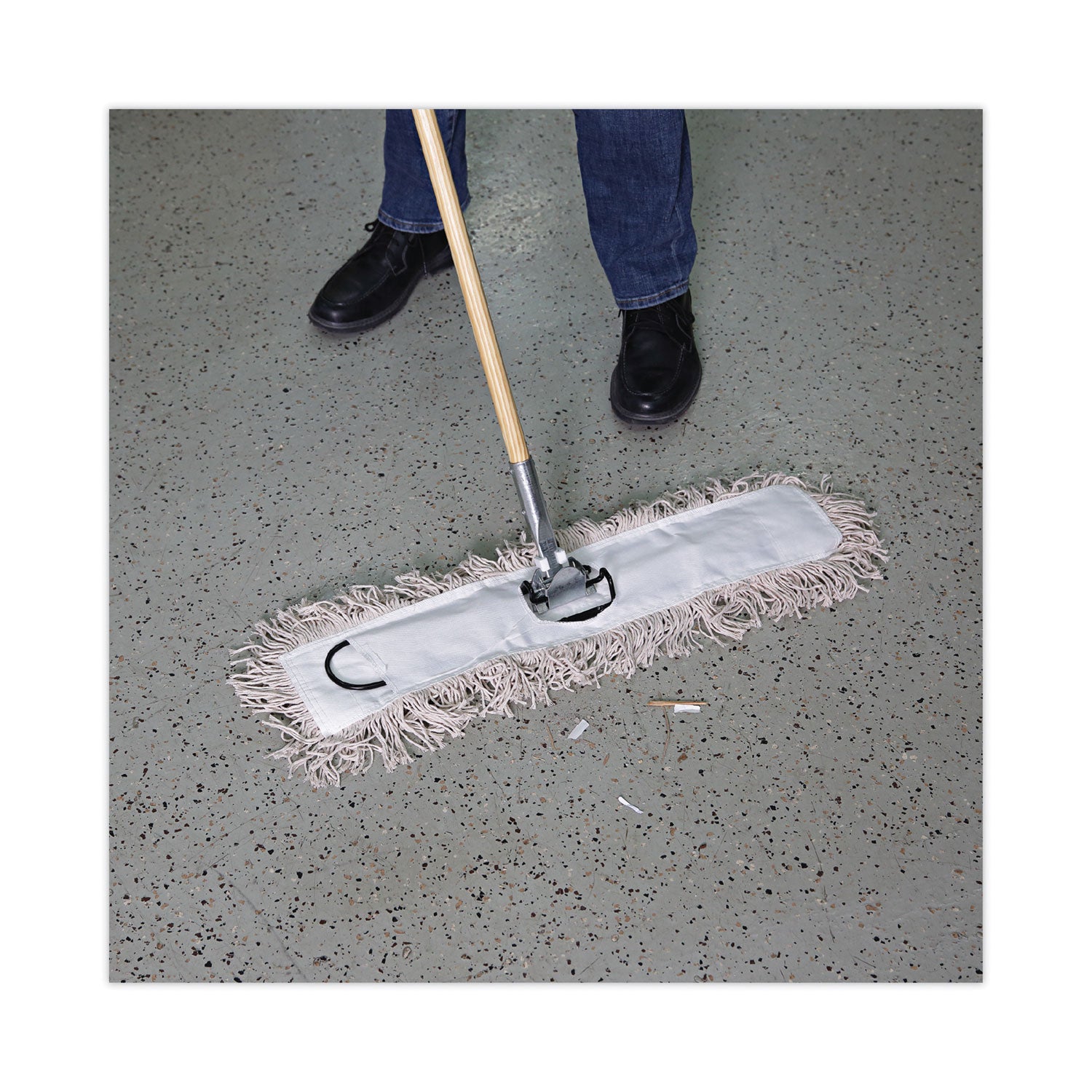 Mop Head, Dust, Cotton, 24 X 3, White